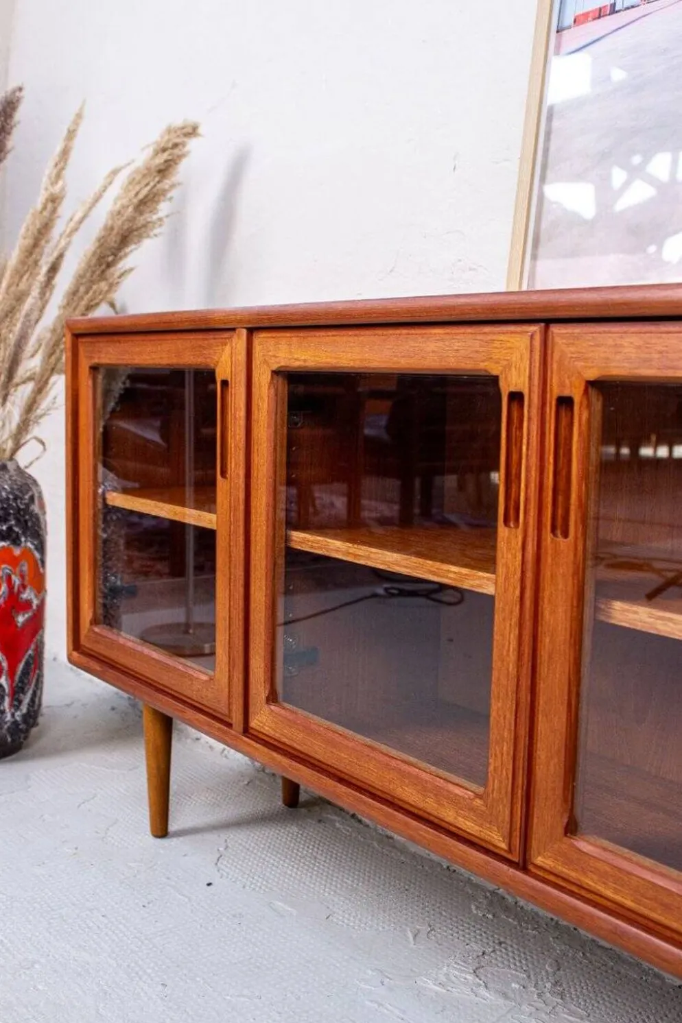 Vitrine Vintage en Teck, Danemark, 1980s