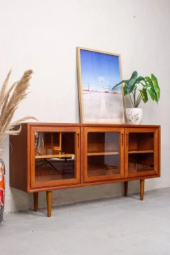 Vitrine Vintage en Teck, Danemark, 1980s
