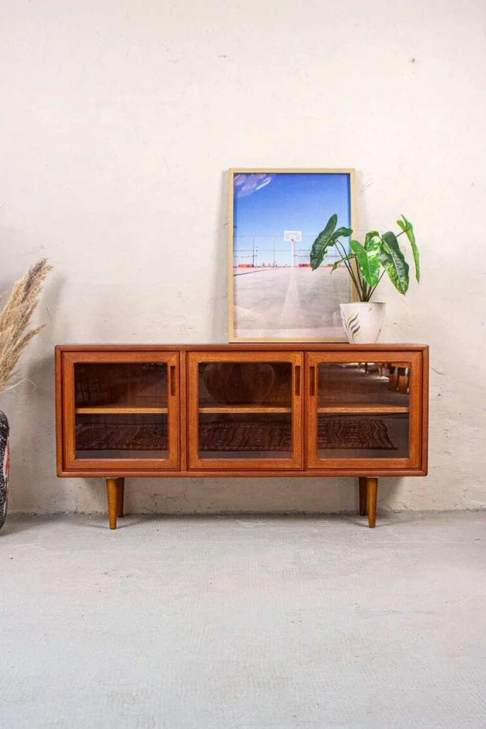 Vitrine Vintage en Teck, Danemark, 1980s