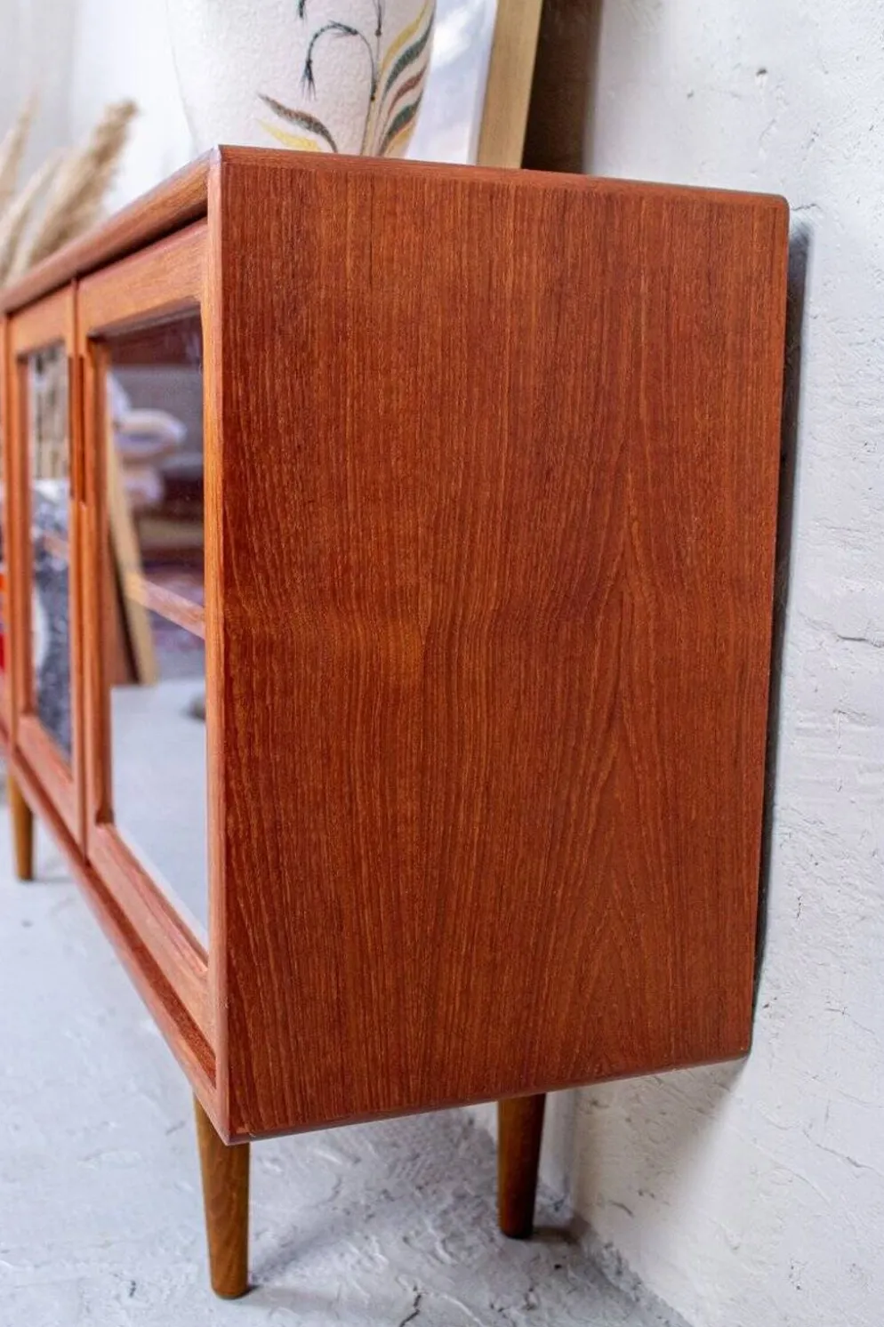 Vitrine Vintage en Teck, Danemark, 1980s