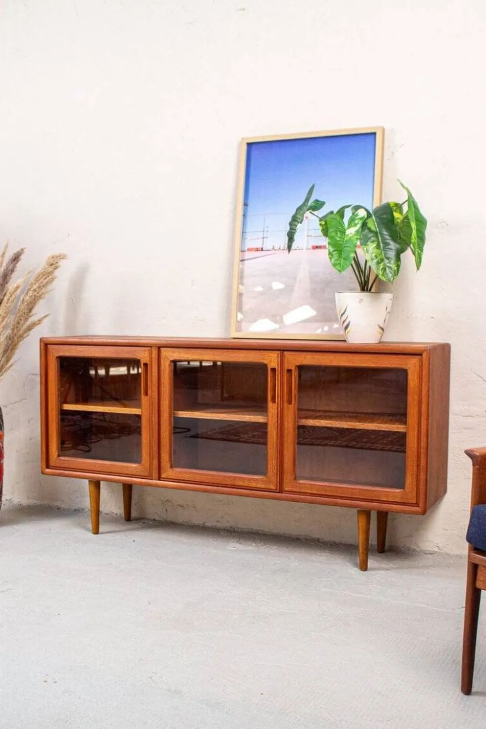 Vitrine Vintage en Teck, Danemark, 1980s