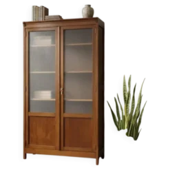 Vitrine vintage XL en bois