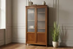 Vitrine vintage XL en bois