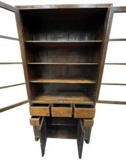 Vitrine vintage XL en bois