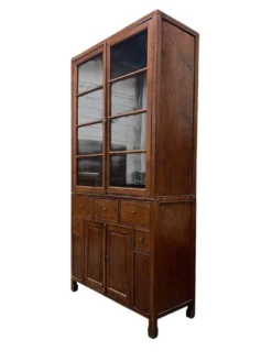 Vitrine vintage XL en bois