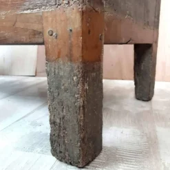 Véritable coffre en chêne antique du 19e siècle, grand coffre à couvertures/trésor.
