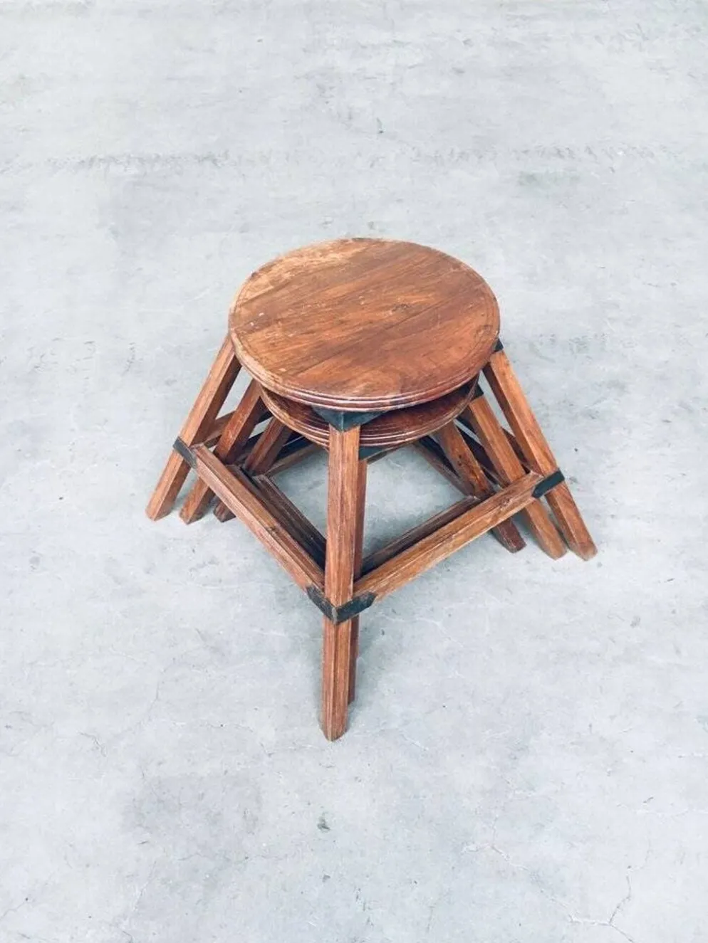 Wabi Sabi Nesting Tables, France, 1950s, Set of 3