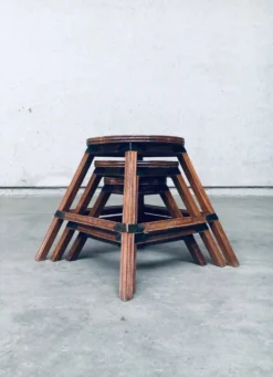 Wabi Sabi Nesting Tables, France, 1950s, Set of 3