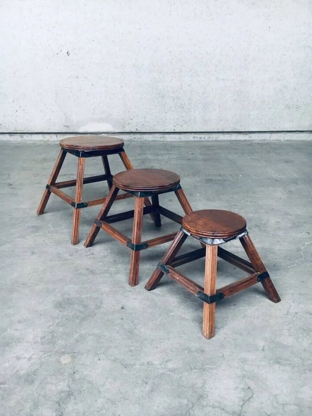 Wabi Sabi Nesting Tables, France, 1950s, Set of 3