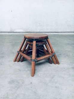 Wabi Sabi Nesting Tables, France, 1950s, Set of 3