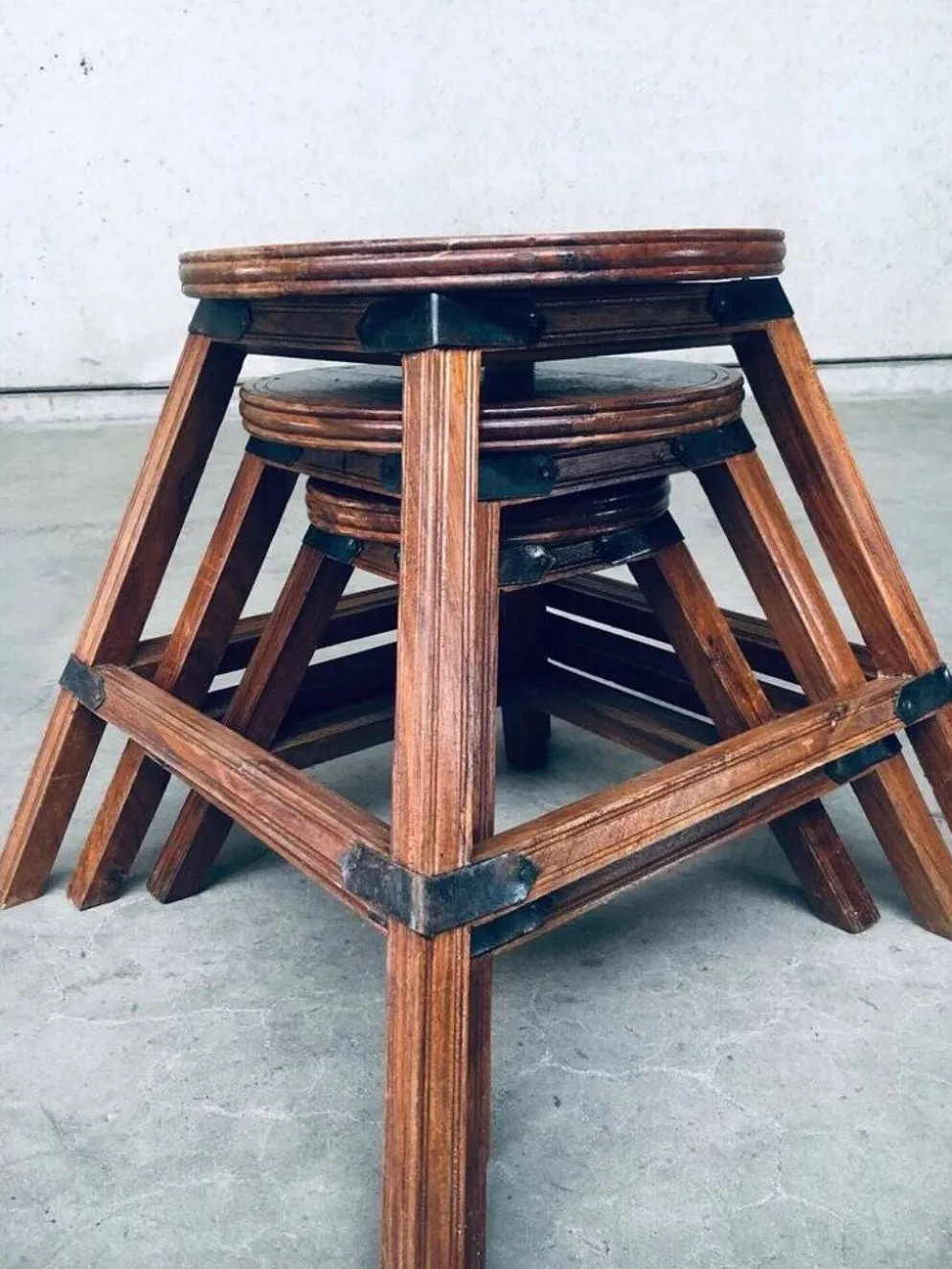 Wabi Sabi Nesting Tables, France, 1950s, Set of 3