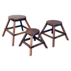 Wabi Sabi Nesting Tables, France, 1950s, Set of 3