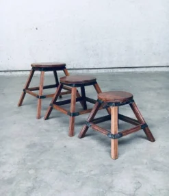 Wabi Sabi Nesting Tables, France, 1950s, Set of 3