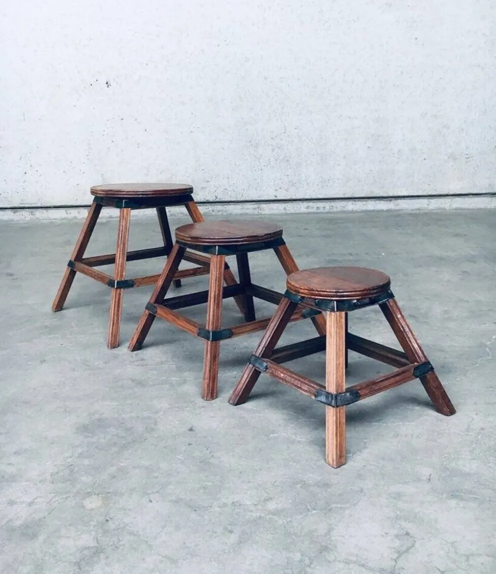 Wabi Sabi Nesting Tables, France, 1950s, Set of 3