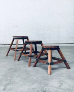 Wabi Sabi Nesting Tables, France, 1950s, Set of 3