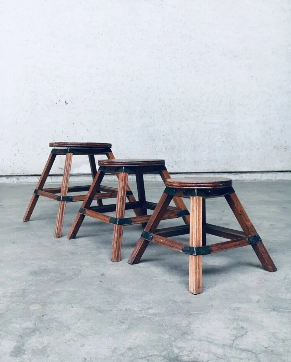 Wabi Sabi Nesting Tables, France, 1950s, Set of 3