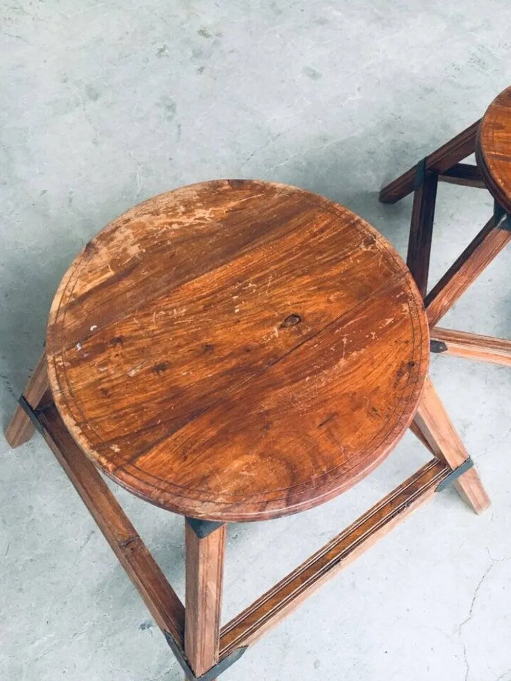 Wabi Sabi Nesting Tables, France, 1950s, Set of 3