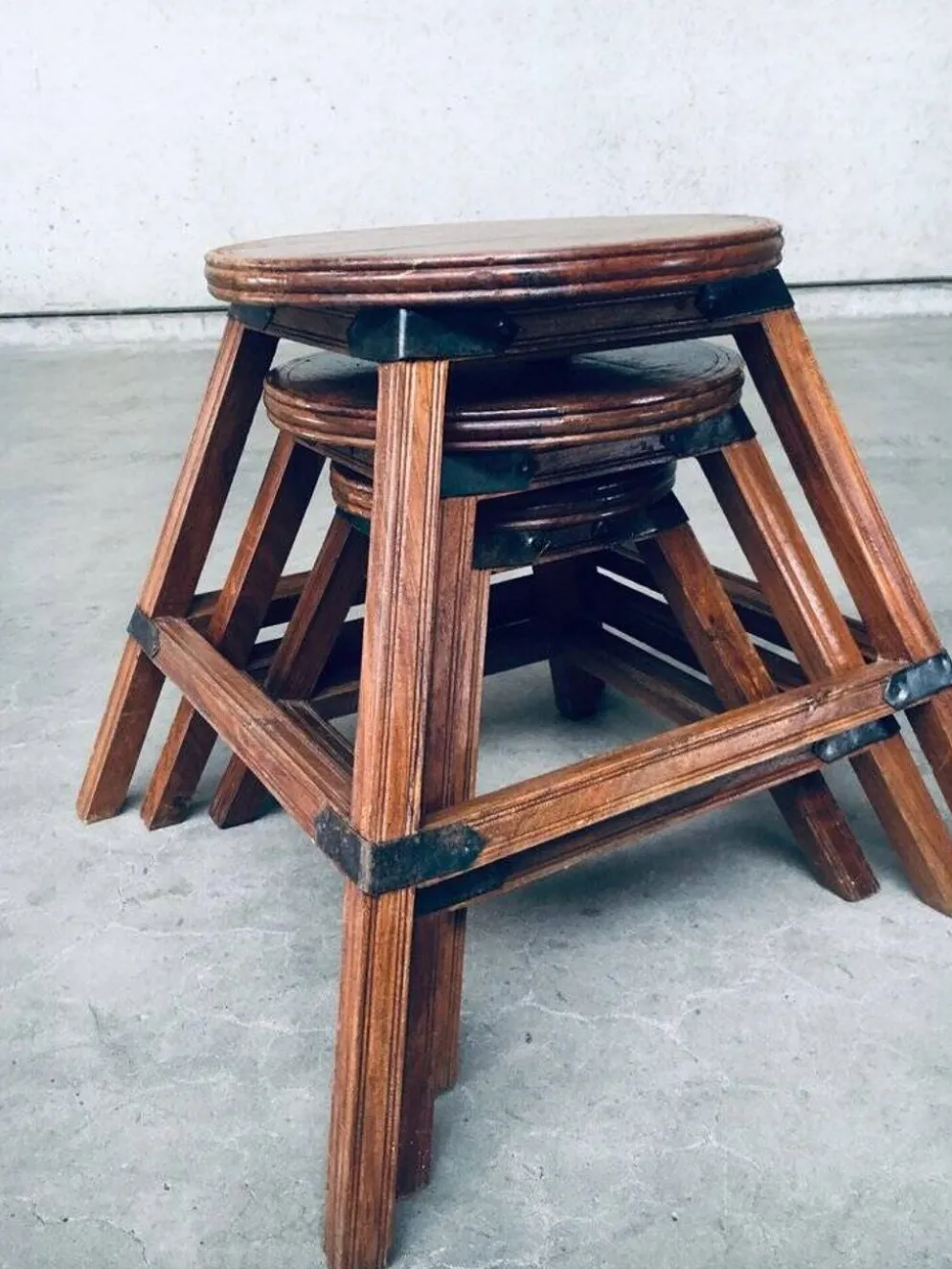 Wabi Sabi Nesting Tables, France, 1950s, Set of 3