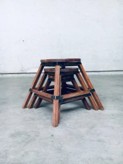 Wabi Sabi Nesting Tables, France, 1950s, Set of 3