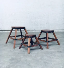 Wabi Sabi Nesting Tables, France, 1950s, Set of 3