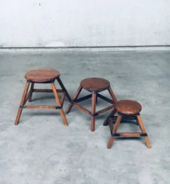 Wabi Sabi Nesting Tables, France, 1950s, Set of 3