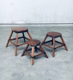 Wabi Sabi Nesting Tables, France, 1950s, Set of 3