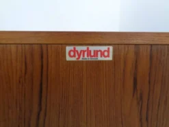 Wall Cabinet with Glass Doors from Dyrlund, Denmark, 1970s