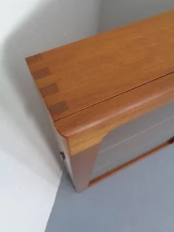 Wall Cabinet with Glass Doors from Dyrlund, Denmark, 1970s
