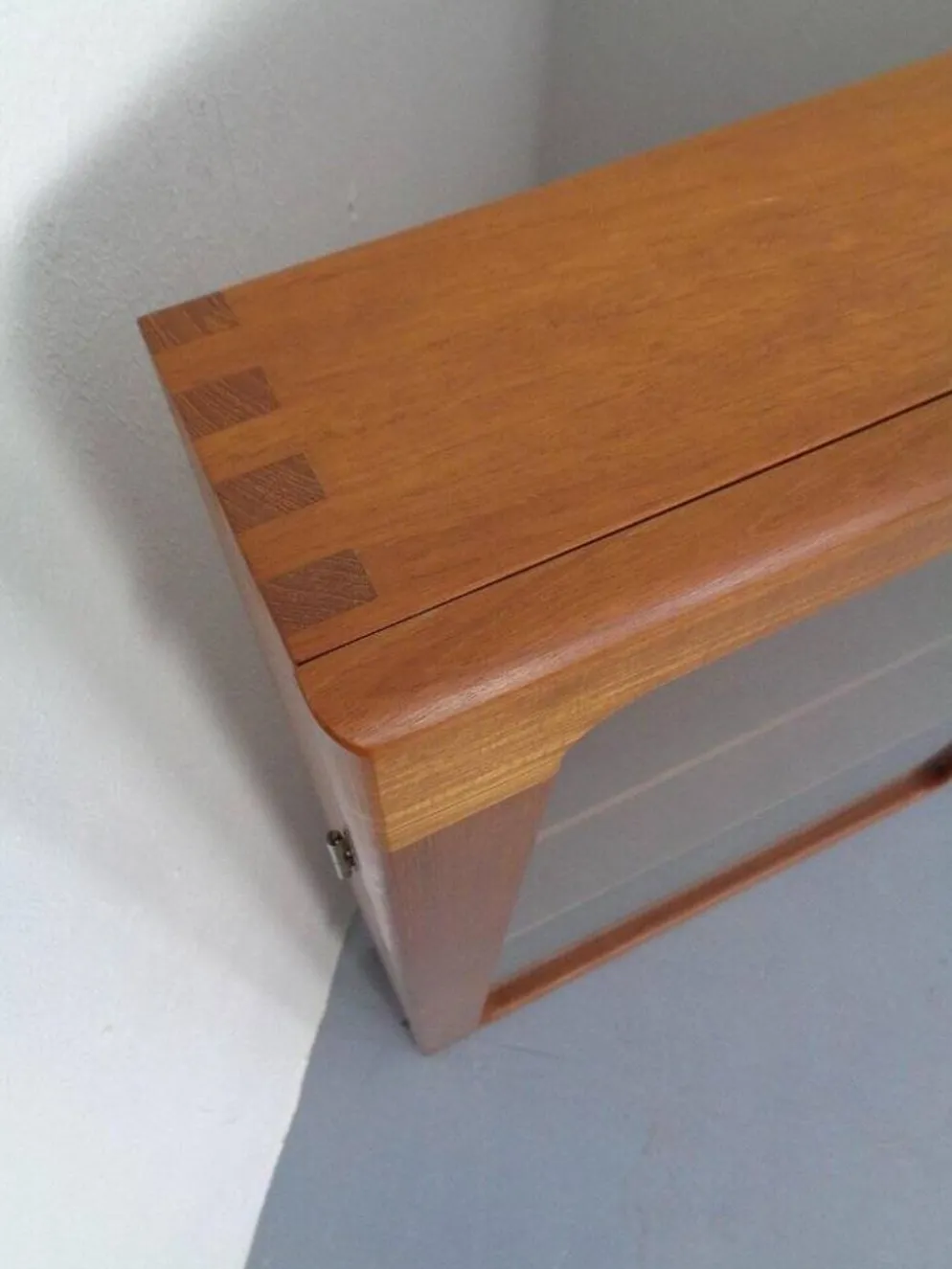Wall Cabinet with Glass Doors from Dyrlund, Denmark, 1970s