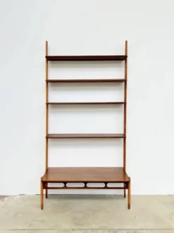 Wall-system William Watting pour Scanflex en teck et hêtre — 1960