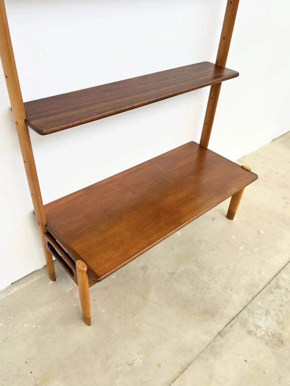 Wall-system William Watting pour Scanflex en teck et hêtre — 1960