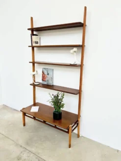 Wall-system William Watting pour Scanflex en teck et hêtre — 1960