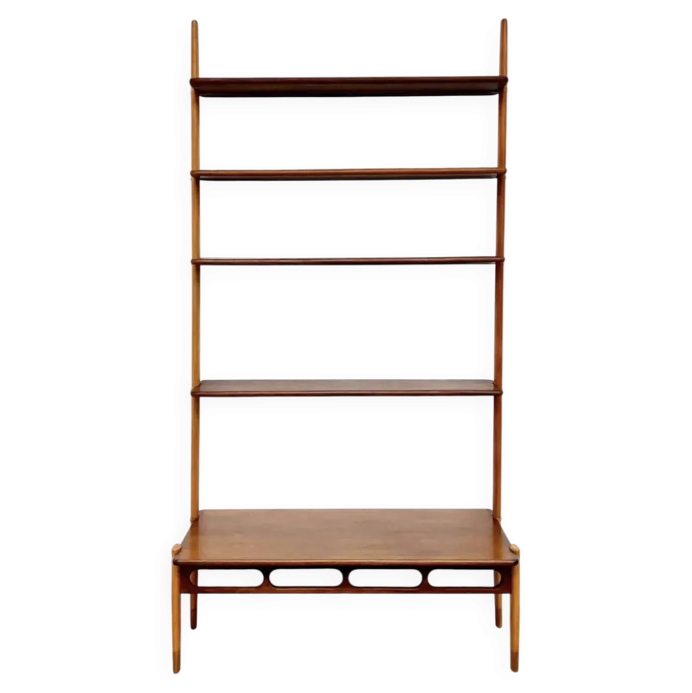 Wall-system William Watting pour Scanflex en teck et hêtre — 1960