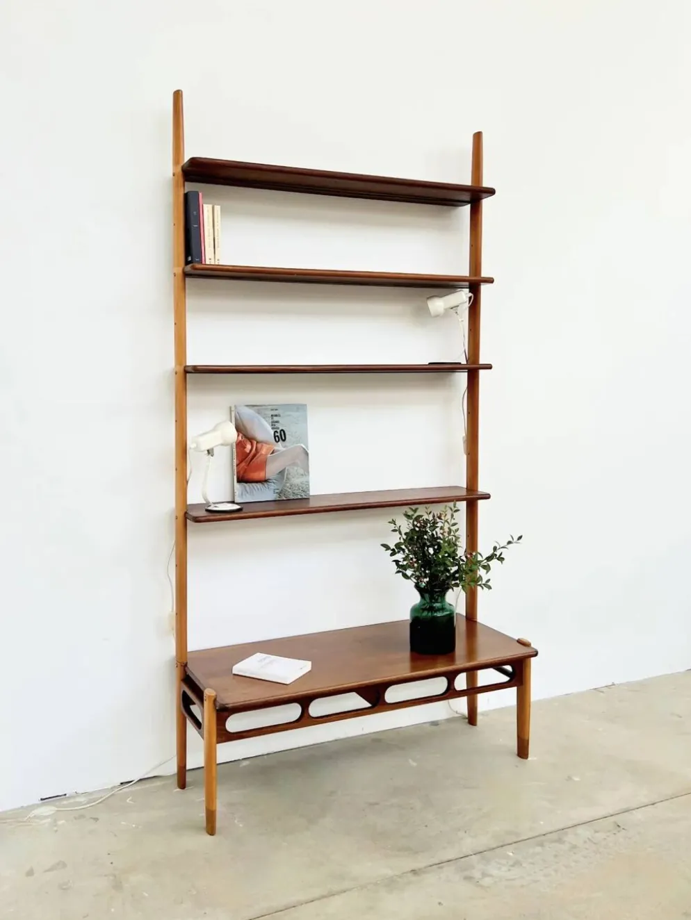 Wall-system William Watting pour Scanflex en teck et hêtre — 1960