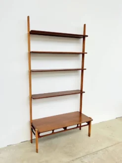 Wall-system William Watting pour Scanflex en teck et hêtre — 1960