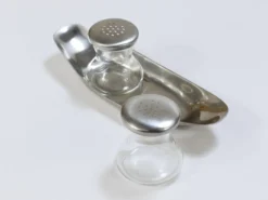 Wilhelm Wagenfeld Milieu du Siècle Max & Moritz Sel Poivre Jumelles Shakers, WMF, Années 1950