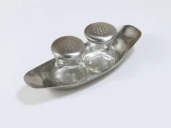 Wilhelm Wagenfeld Milieu du Siècle Max & Moritz Sel Poivre Jumelles Shakers, WMF, Années 1950