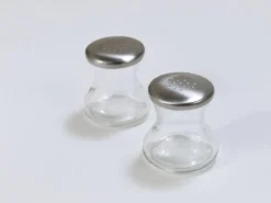 Wilhelm Wagenfeld Milieu du Siècle Max & Moritz Sel Poivre Jumelles Shakers, WMF, Années 1950