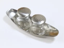 Wilhelm Wagenfeld Milieu du Siècle Max & Moritz Sel Poivre Jumelles Shakers, WMF, Années 1950